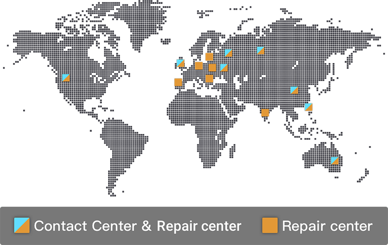 MDT Worldwide Service Centers / repair centers